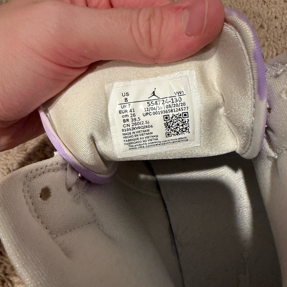 Purple Custom Jordans - Picture 6 of 6